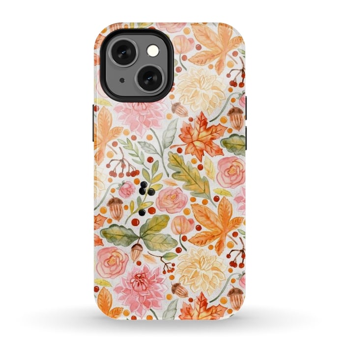 iPhone 13 mini StrongFit Autumn Garden por Tangerine-Tane