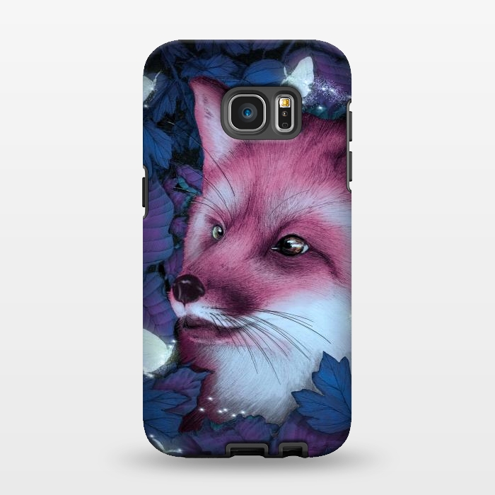 Galaxy S7 EDGE StrongFit Fox in the Midnight Forest by ECMazur 