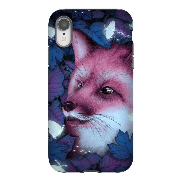iPhone Xr StrongFit Fox in the Midnight Forest by ECMazur 