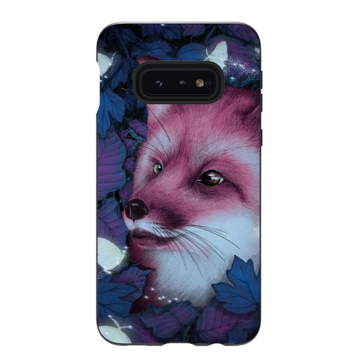 Galaxy S10e StrongFit Fox in the Midnight Forest by ECMazur 