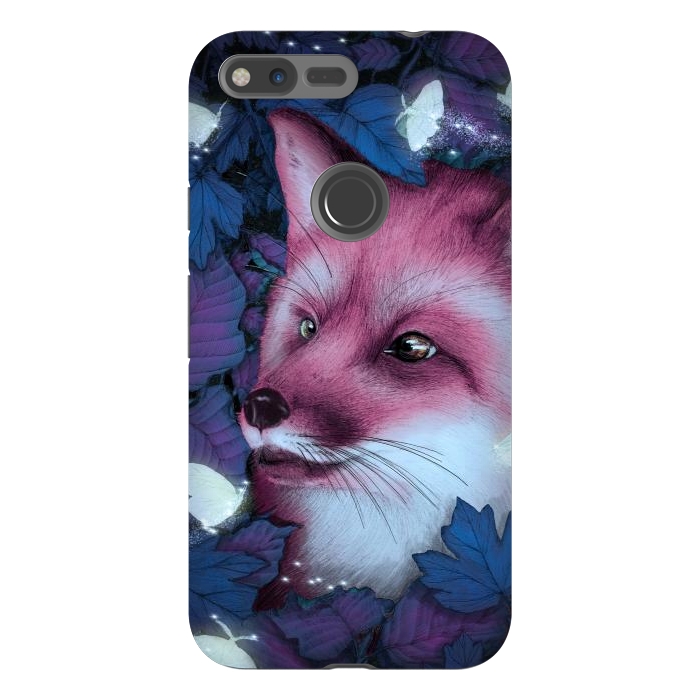 Pixel XL StrongFit Fox in the Midnight Forest by ECMazur 