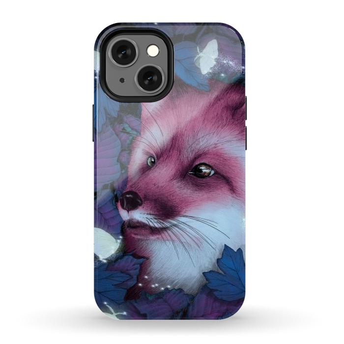 iPhone 12 mini StrongFit Fox in the Midnight Forest by ECMazur 