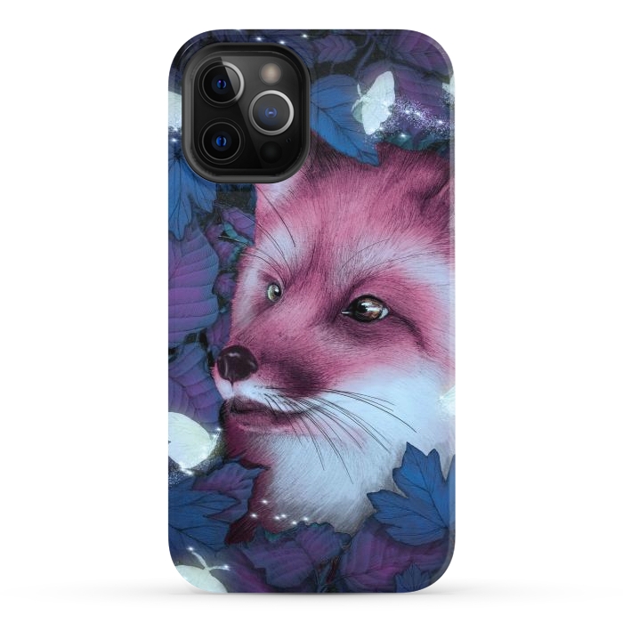 iPhone 12 Pro StrongFit Fox in the Midnight Forest by ECMazur 