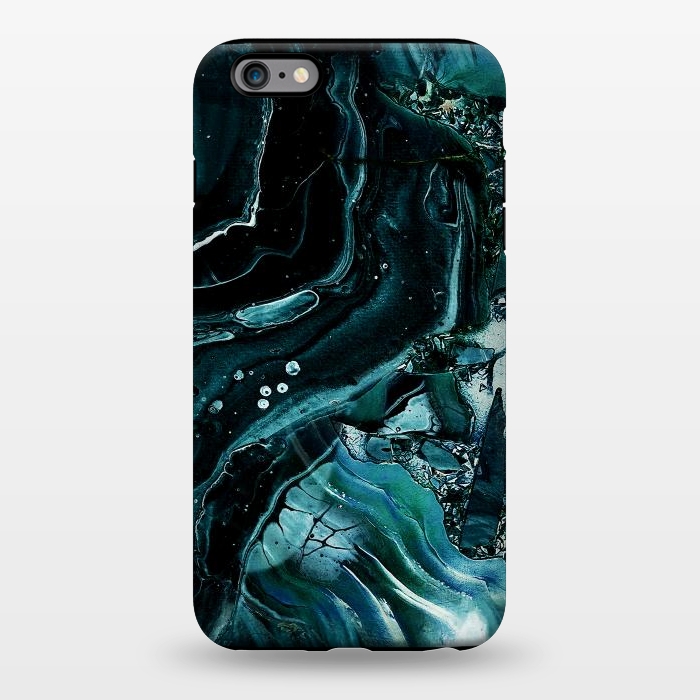 iPhone 6/6s plus StrongFit Dark emerald green geode marble by Oana 