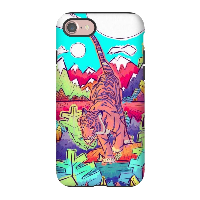 iPhone 7 StrongFit Tiger walk by Steve Wade (Swade)
