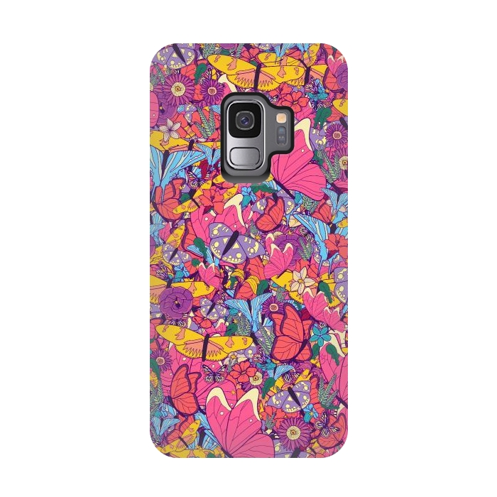 Galaxy S9 StrongFit Spring butterflies by Steve Wade (Swade)