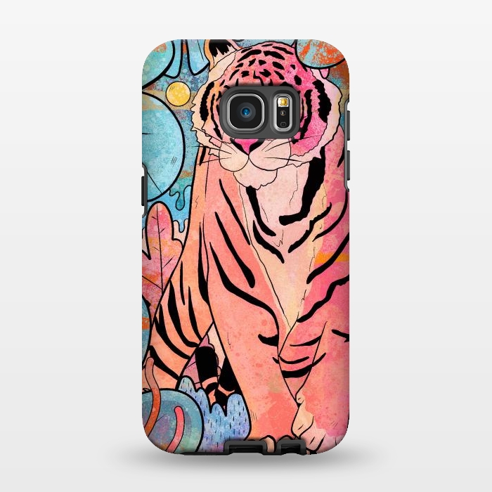 Galaxy S7 EDGE StrongFit The big tiger cat by Steve Wade (Swade)