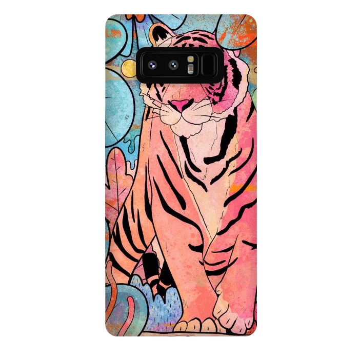 Galaxy Note 8 StrongFit The big tiger cat by Steve Wade (Swade)
