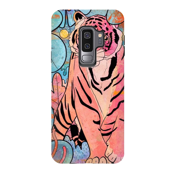 Galaxy S9 plus StrongFit The big tiger cat by Steve Wade (Swade)