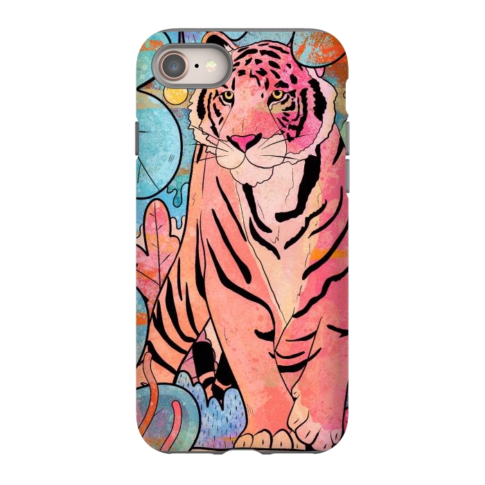 iPhone SE StrongFit The big tiger cat by Steve Wade (Swade)