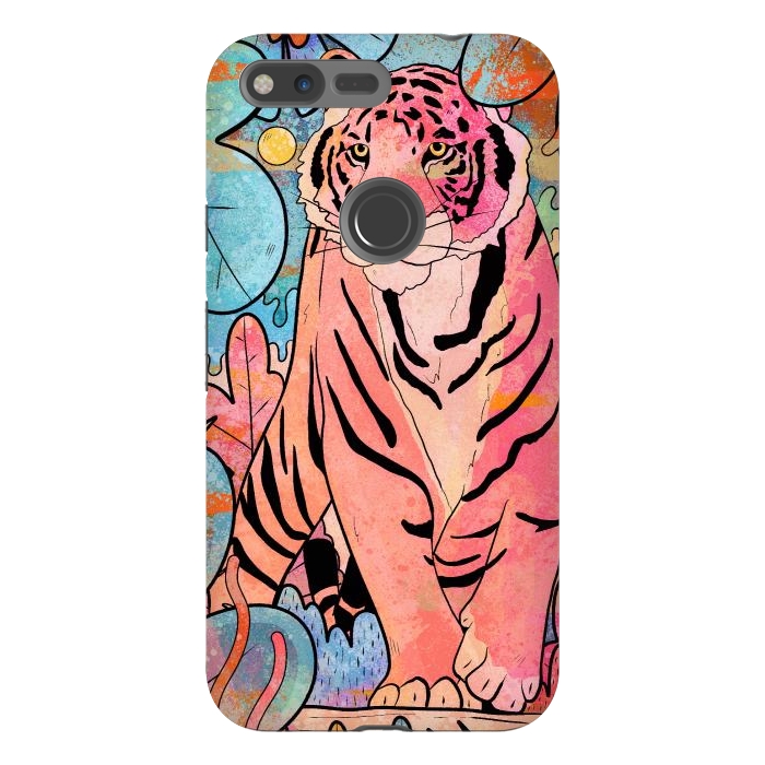 Pixel XL StrongFit The big tiger cat by Steve Wade (Swade)
