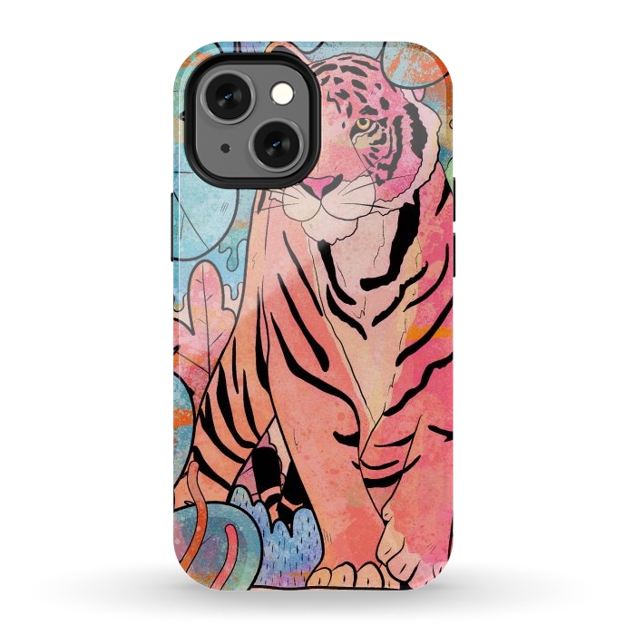iPhone 12 mini StrongFit The big tiger cat by Steve Wade (Swade)