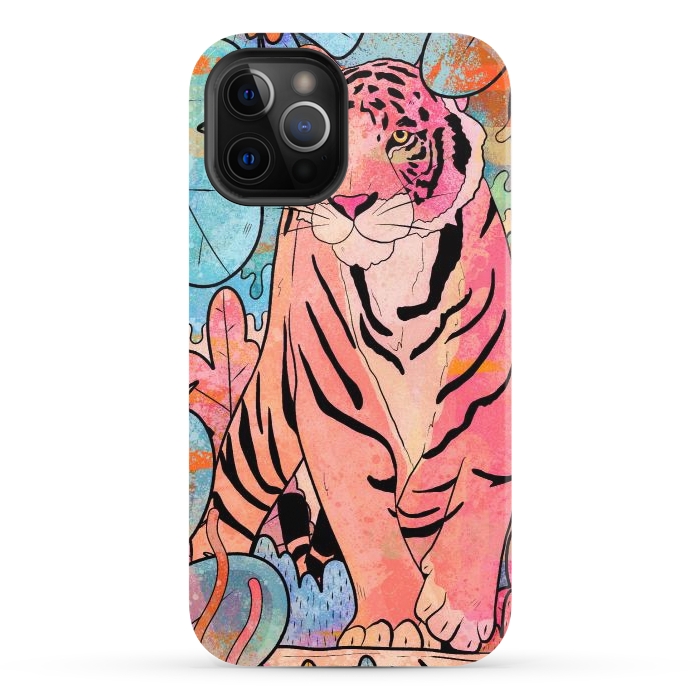 iPhone 12 Pro StrongFit The big tiger cat by Steve Wade (Swade)