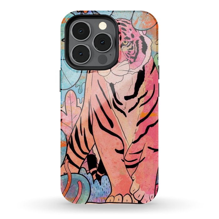 iPhone 13 pro StrongFit The big tiger cat by Steve Wade (Swade)