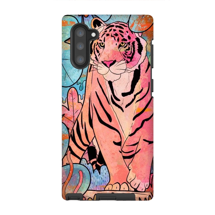 Galaxy Note 10 StrongFit The big tiger cat by Steve Wade (Swade)