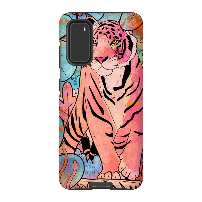 Galaxy S20 StrongFit The big tiger cat by Steve Wade (Swade)