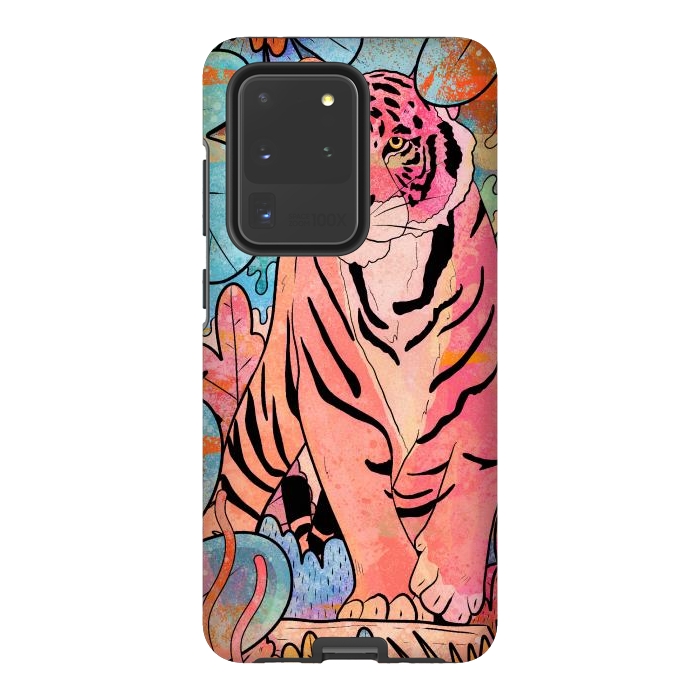 Galaxy S20 Ultra StrongFit The big tiger cat by Steve Wade (Swade)