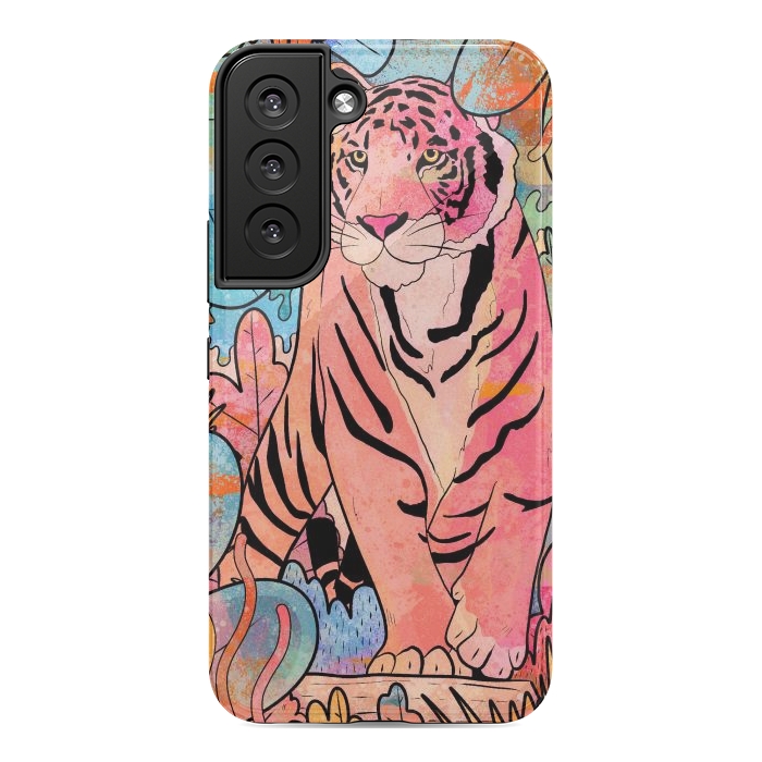 Galaxy S22 StrongFit The big tiger cat by Steve Wade (Swade)