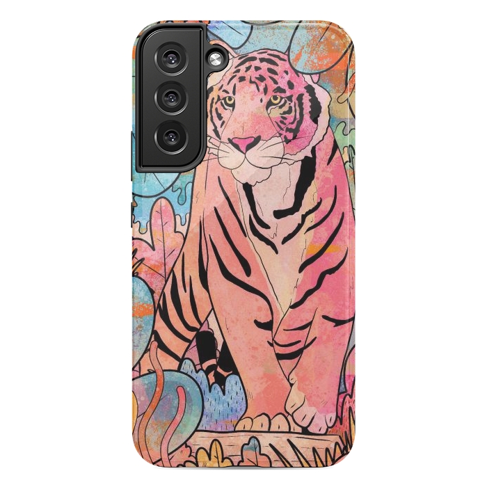 Galaxy S22 plus StrongFit The big tiger cat by Steve Wade (Swade)