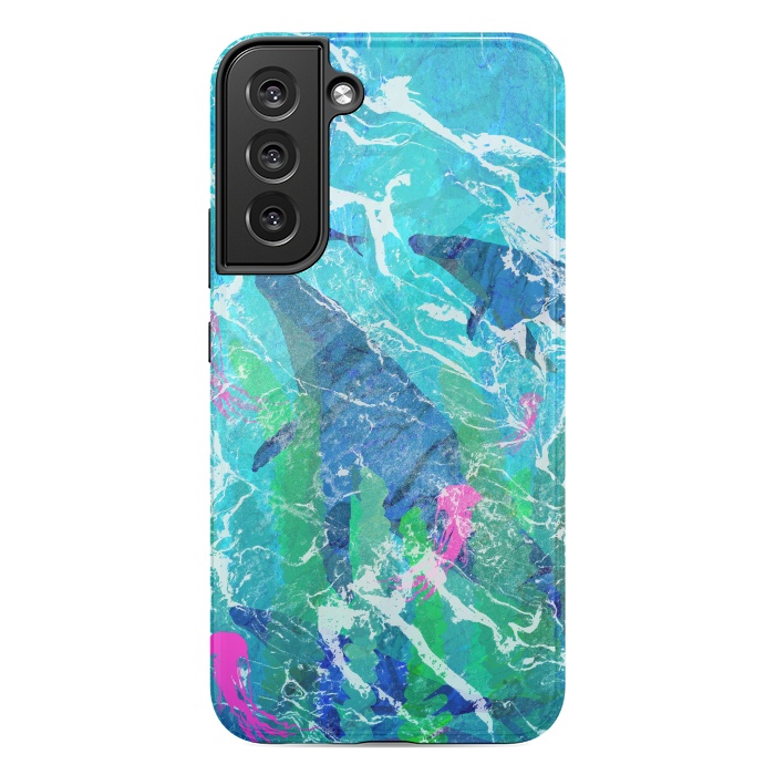 Galaxy S22 plus StrongFit Ocean whales by Steve Wade (Swade)