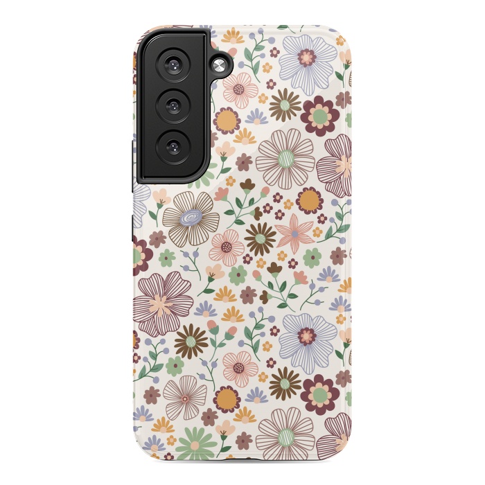 Galaxy S22 StrongFit Autumn Wild Bloom by TracyLucy Designs