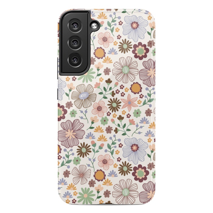 Galaxy S22 plus StrongFit Autumn Wild Bloom by TracyLucy Designs