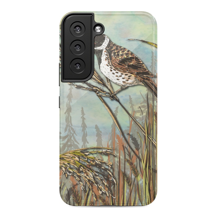 Galaxy S22 StrongFit Reedbunting by Lotti Brown