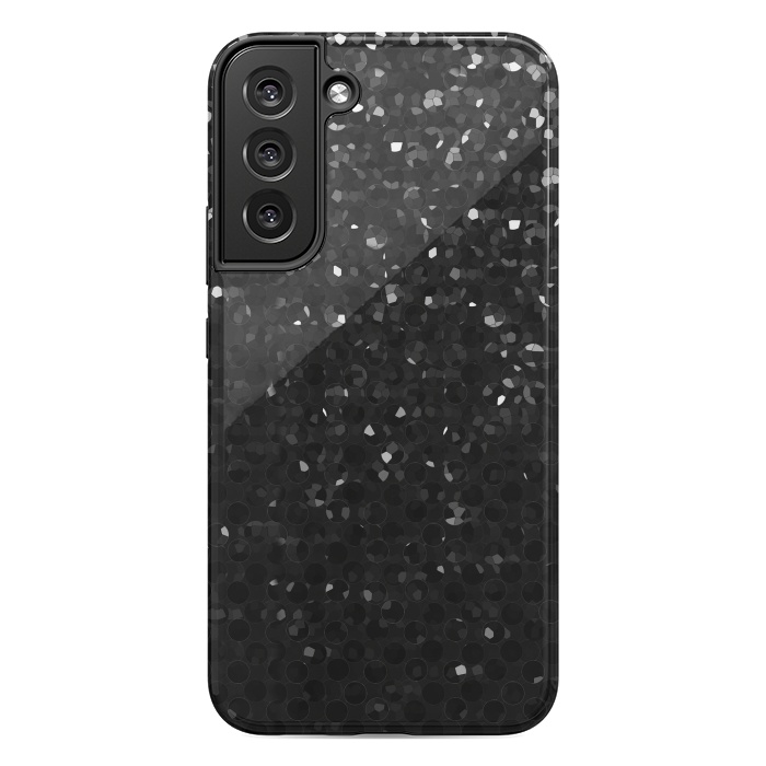 Galaxy S22 plus StrongFit Black Crystal Bling Strass G283 by Medusa GraphicArt