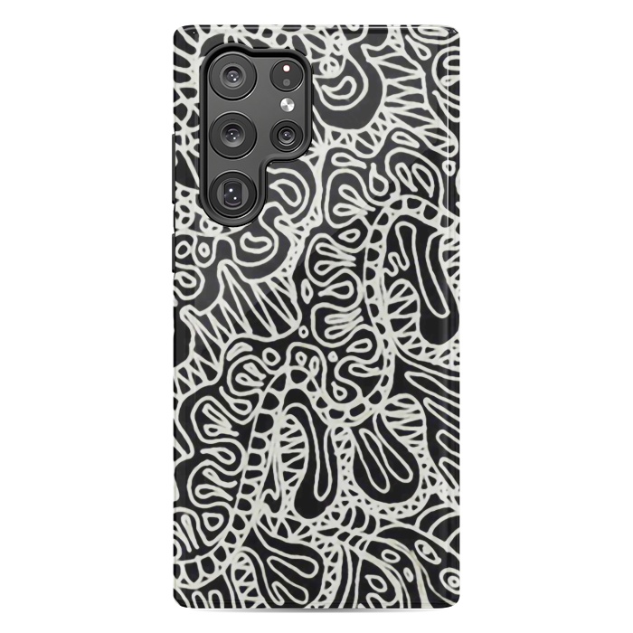 Galaxy S22 Ultra StrongFit Doodle Ethnic Style G361 by Medusa GraphicArt
