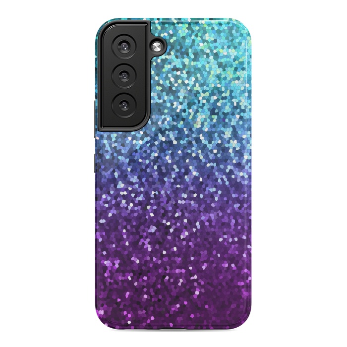Galaxy S22 StrongFit Mosaic Sparkley Texture G198 by Medusa GraphicArt