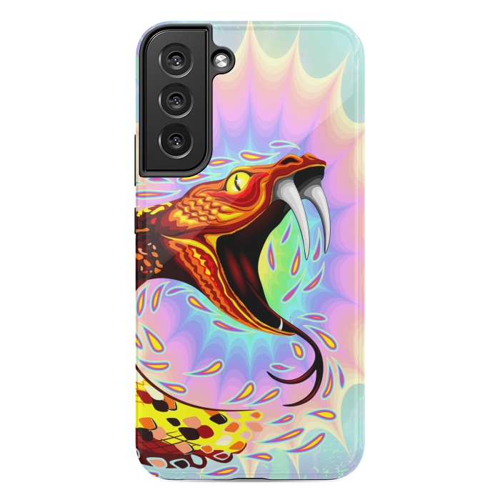 Galaxy S22 plus StrongFit Snake Attack Psychedelic Art by BluedarkArt
