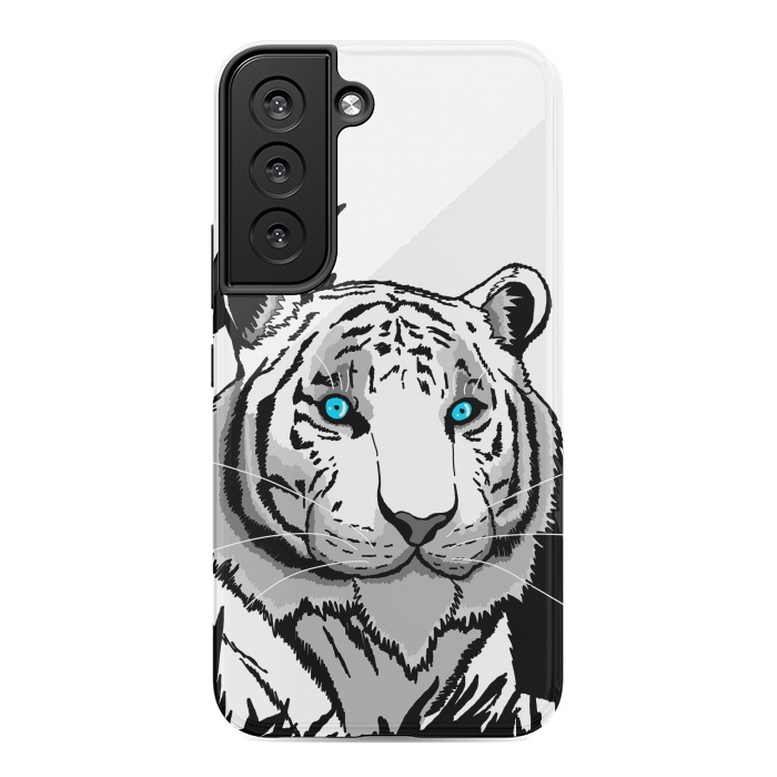 Galaxy S22 StrongFit The white tiger by Steve Wade (Swade)