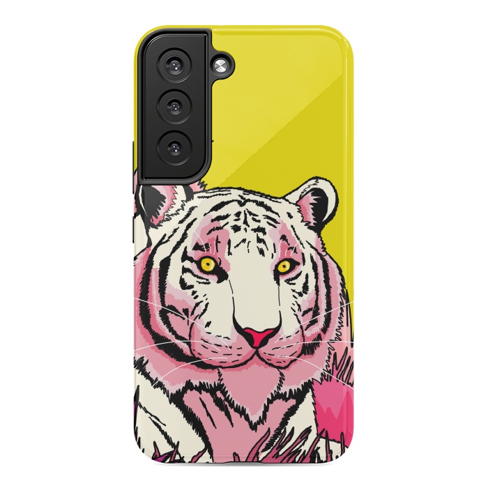 Galaxy S22 StrongFit The pink tone tiger by Steve Wade (Swade)