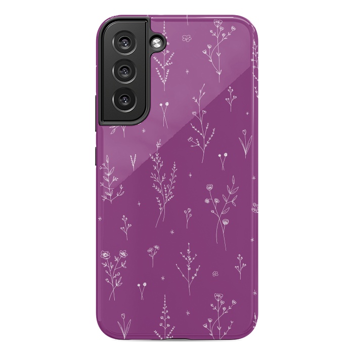 Galaxy S22 plus StrongFit Magic Wine Wildflowers by Anis Illustration