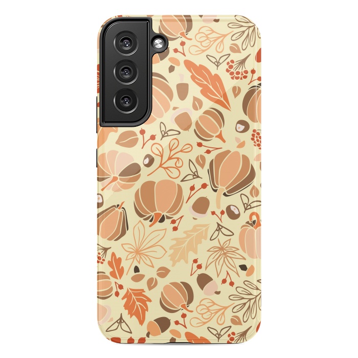 Galaxy S22 plus StrongFit Fall Fruits in Orange and Yellow by Paula Ohreen