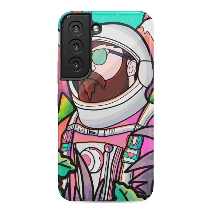 Galaxy S22 StrongFit Pastel astronaut by Steve Wade (Swade)