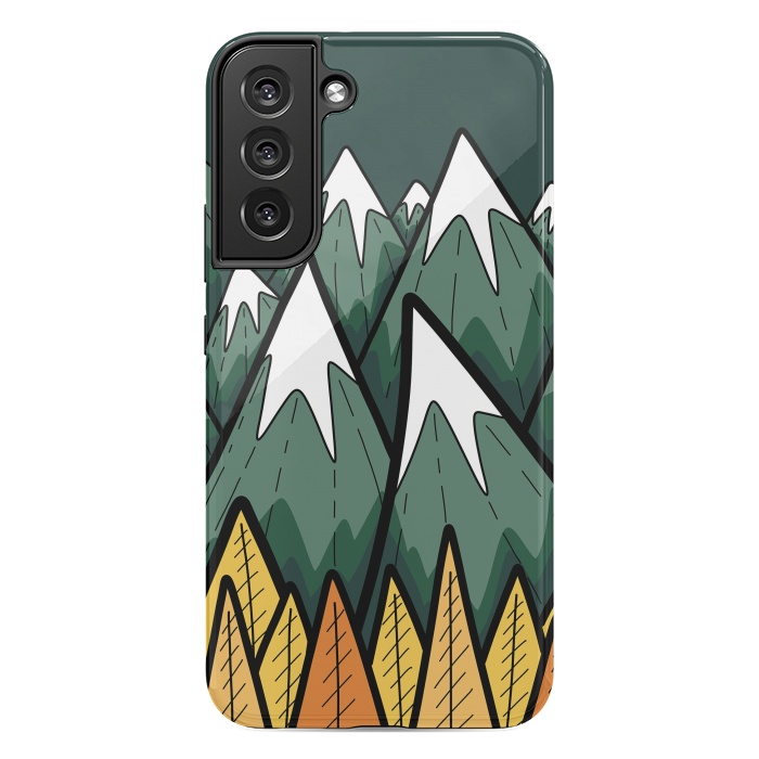Galaxy S22 plus StrongFit The green autumn peaks by Steve Wade (Swade)