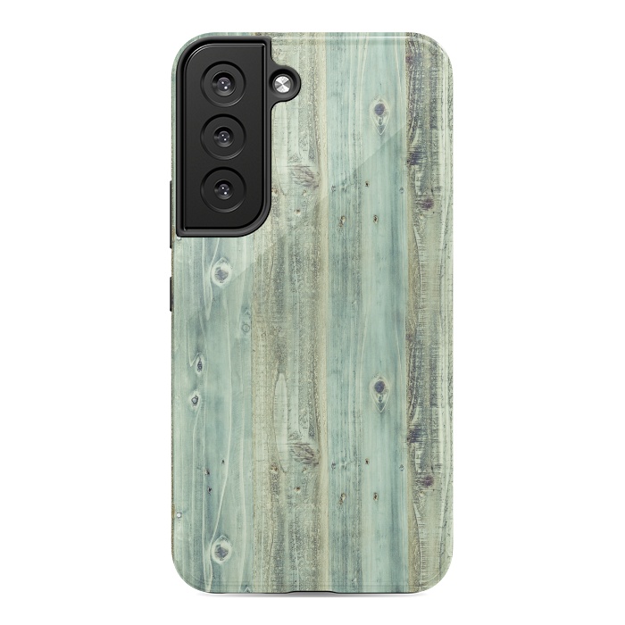 Galaxy S22 StrongFit blue wood by haroulita