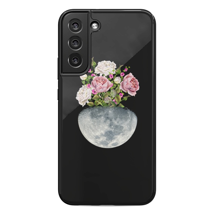 Galaxy S22 plus StrongFit Moon Flower Pot by Creativeaxle