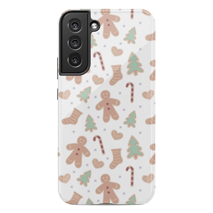 Galaxy S22 plus StrongFit ginger bread pattern by MALLIKA