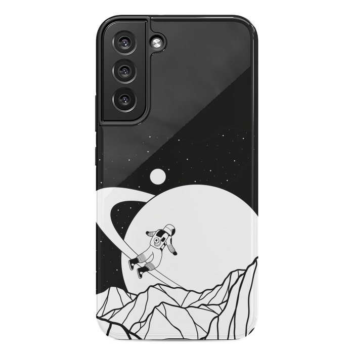 Galaxy S22 plus StrongFit Space walk (black and white) by Steve Wade (Swade)