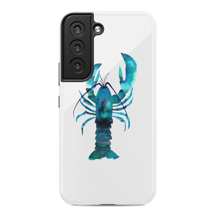 Galaxy S22 StrongFit Blue Lobster by Amaya Brydon