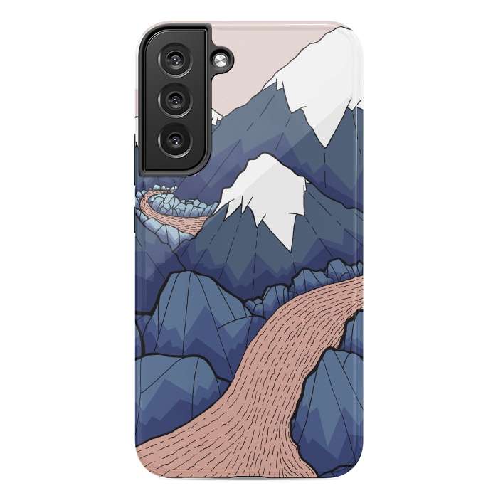 Galaxy S22 plus StrongFit The twisting river in the mountains by Steve Wade (Swade)