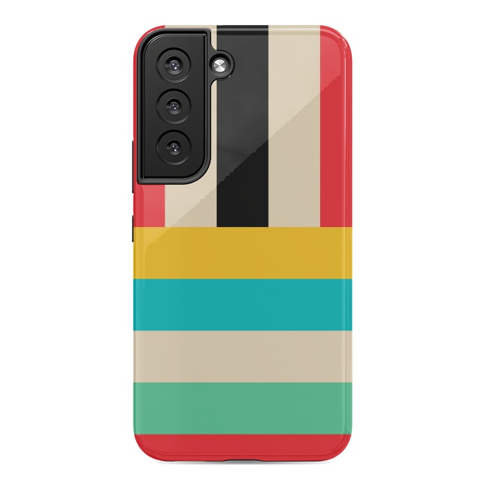 Galaxy S22 StrongFit Multicolor Stripes by TMSarts