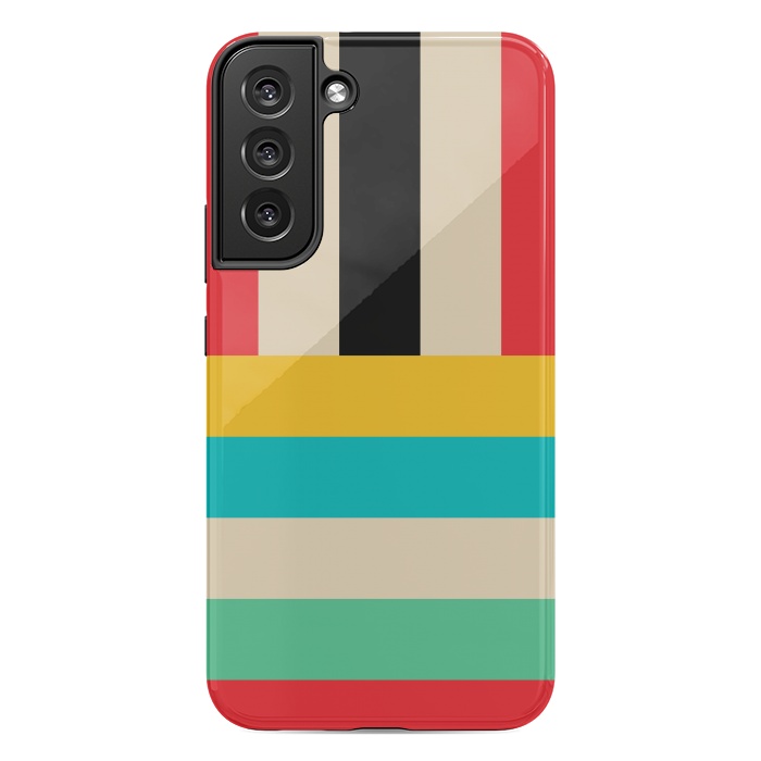 Galaxy S22 plus StrongFit Multicolor Stripes by TMSarts