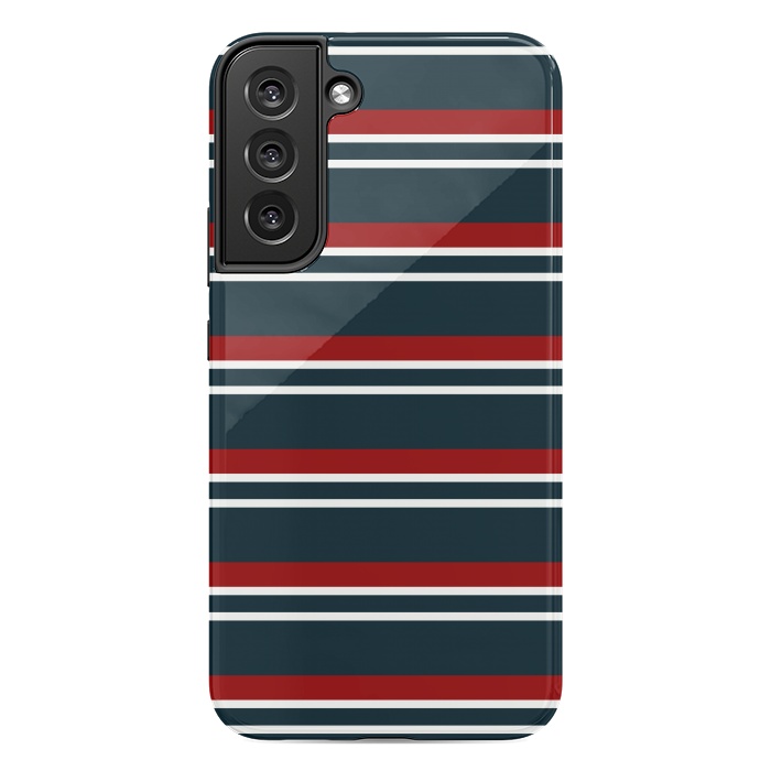 Galaxy S22 plus StrongFit Red Pastel Stripes by TMSarts