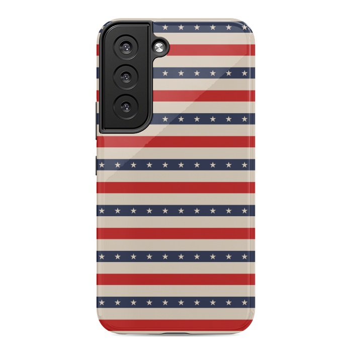 Galaxy S22 StrongFit Patriotic Pattern by TMSarts