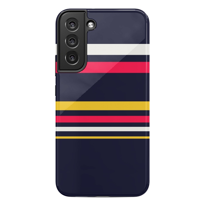 Galaxy S22 plus StrongFit Flat Colorful Stripes by TMSarts