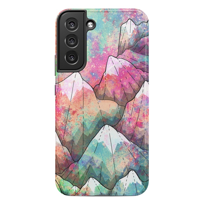 Galaxy S22 plus StrongFit The painted mountain peaks  by Steve Wade (Swade)