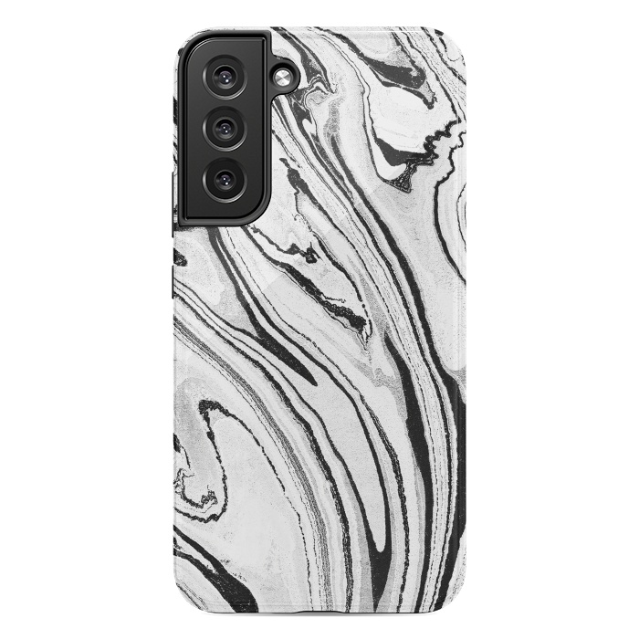 Galaxy S22 plus StrongFit Minimal painted marble stripes by Oana 